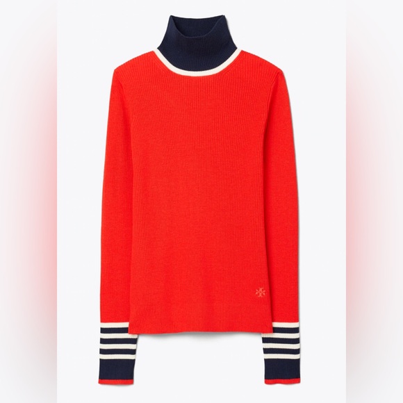 Tory Sport Merino Wool Turtleneck SzSmall - Picture 1 of 9